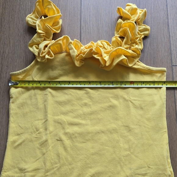 Only Yellow Ruffled Tank Top - Picture 6 of 7